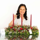 C - Camino de Mesa Red Candles