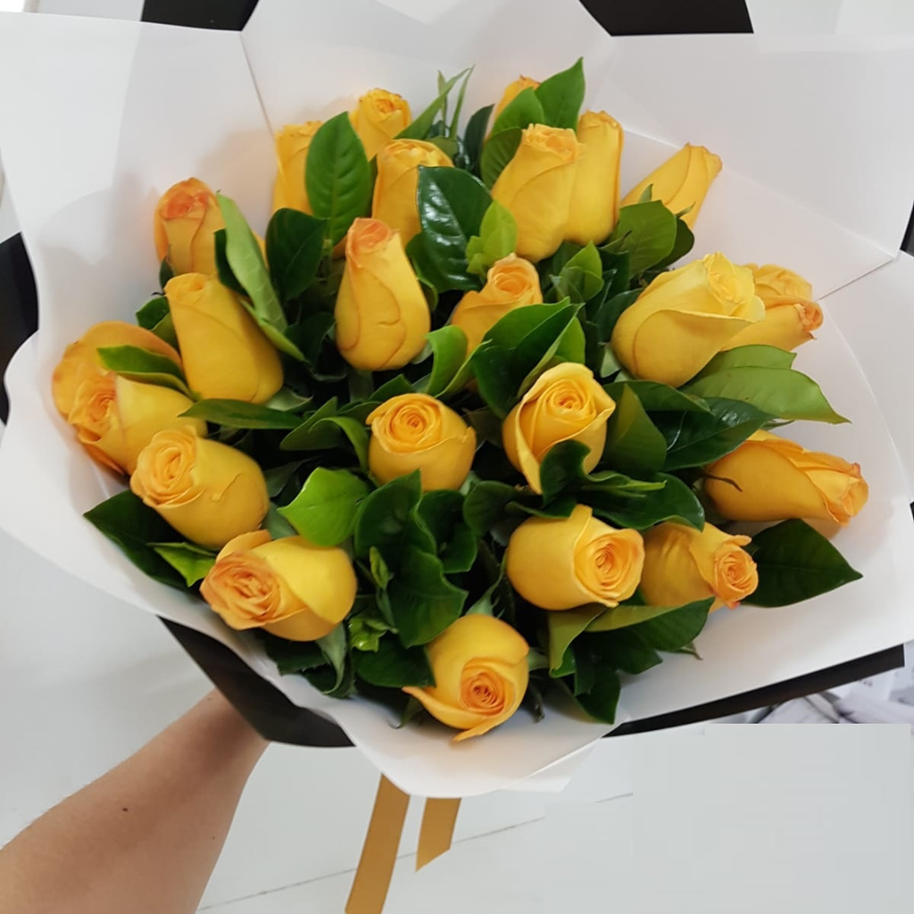 Ramo Amore - 24 rosas amarillas